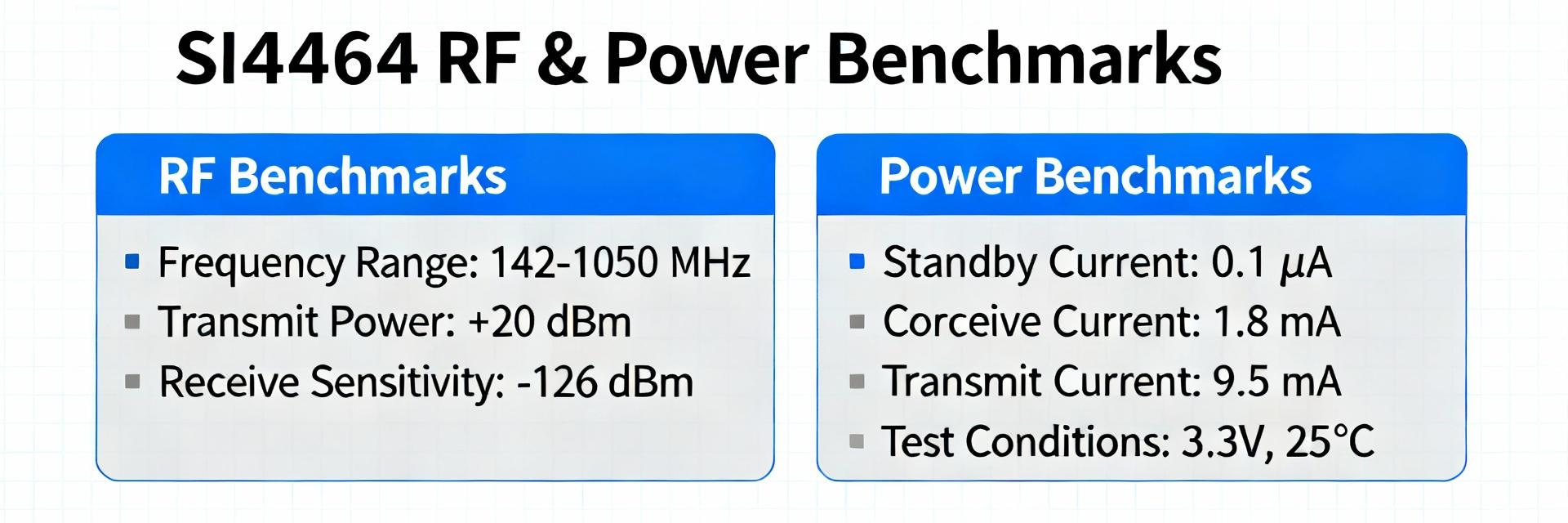 SI4464-B1B-FMR Performance Report: Benchmarks & Power
